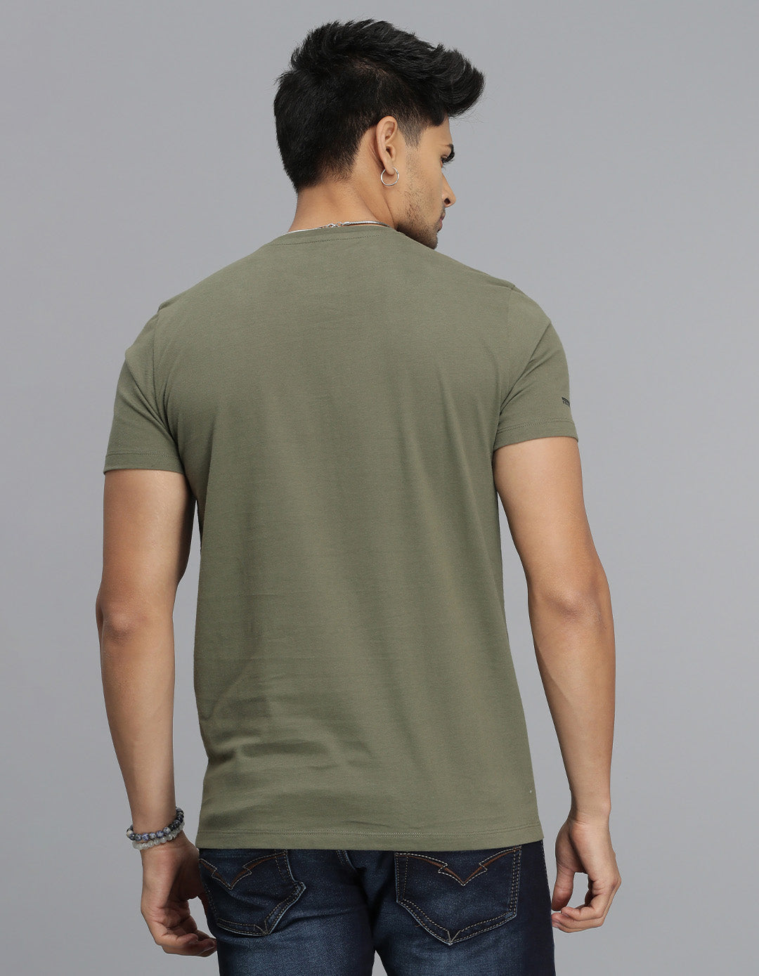 ROOKIES MENS T-SHIRT H/S RJTS2538 DK OLIVE