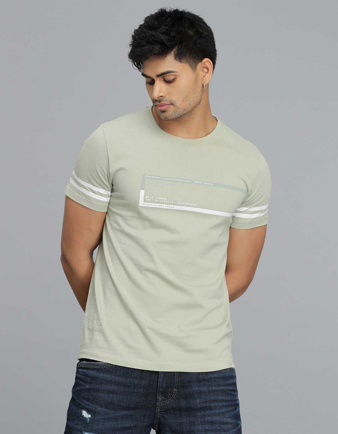 ROOKIES MENS T-SHIRT H/S RJTS2533B LT GREEN