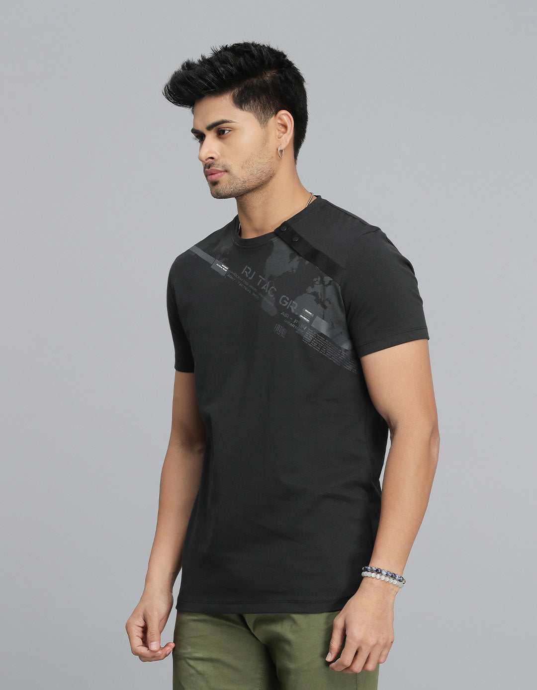 ROOKIES MENS T-SHIRT H/S RJTS2534B BLACK