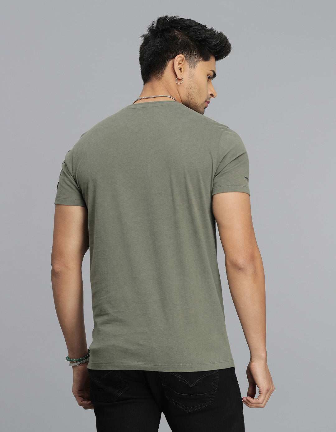 ROOKIES MENS T-SHIRT H/S RJTS2537 LT M GREEN