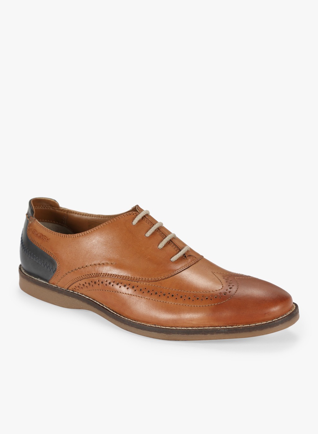 Ruosh Mens Tan Formal Lace Up
