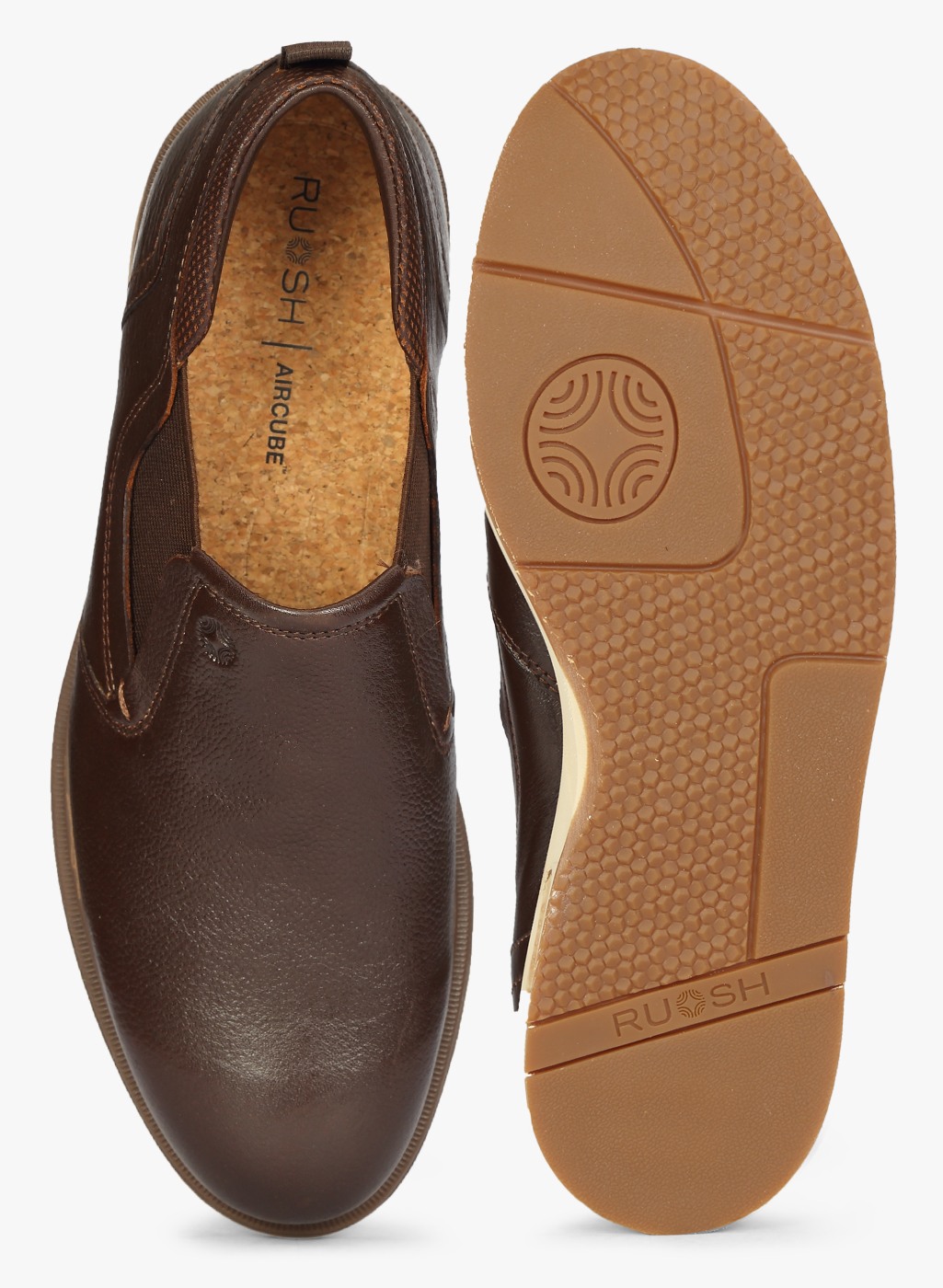 Ruosh Mens Brown Casual Slip On