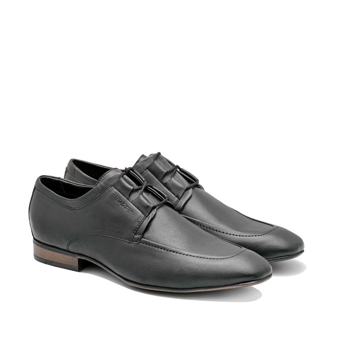 Ruosh Mens Black Battia Formal Lace Ups