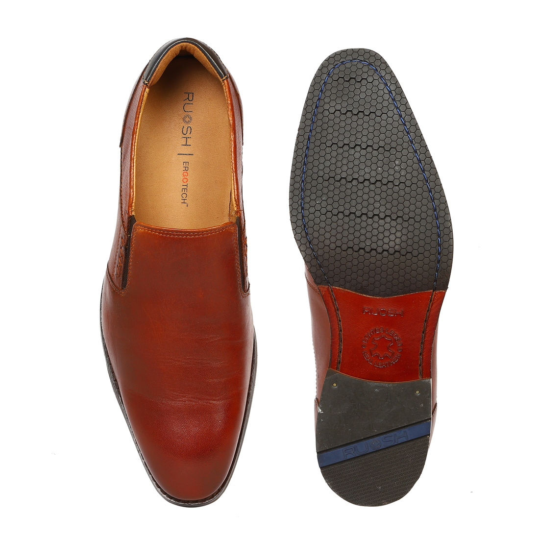 Tan Formal Slip-ons