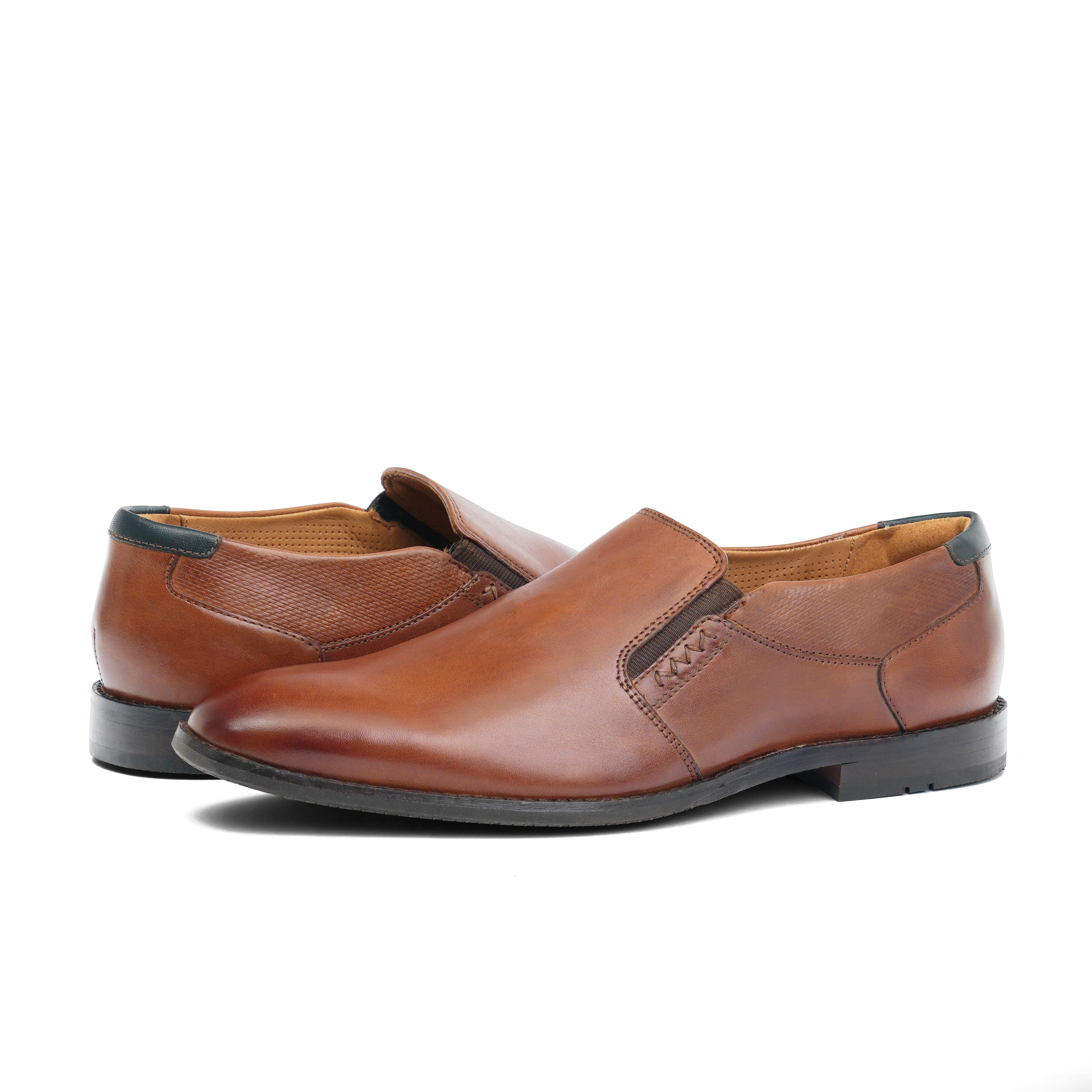 Tan Formal Slip-ons
