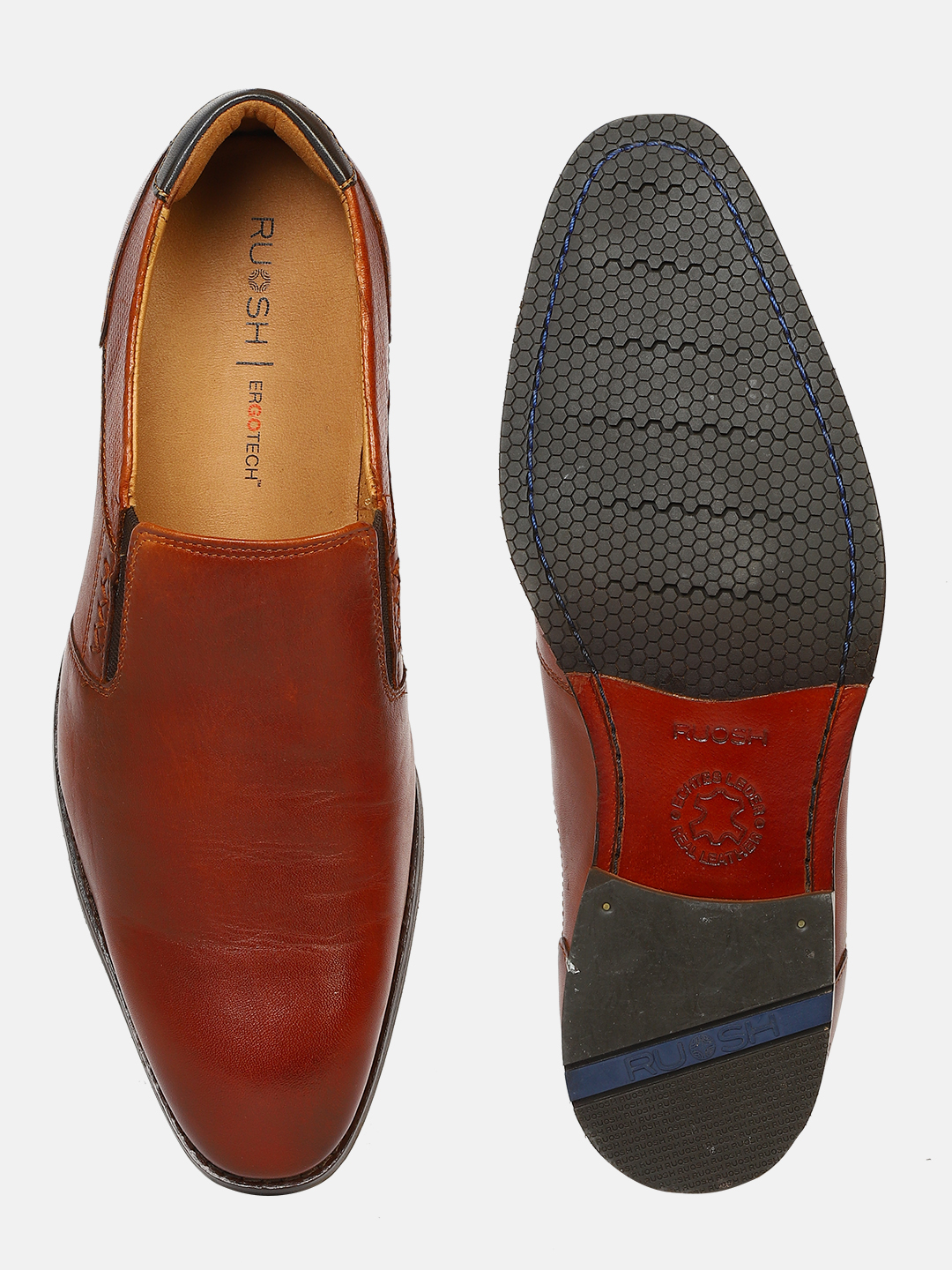 Tan Formal Slip-ons