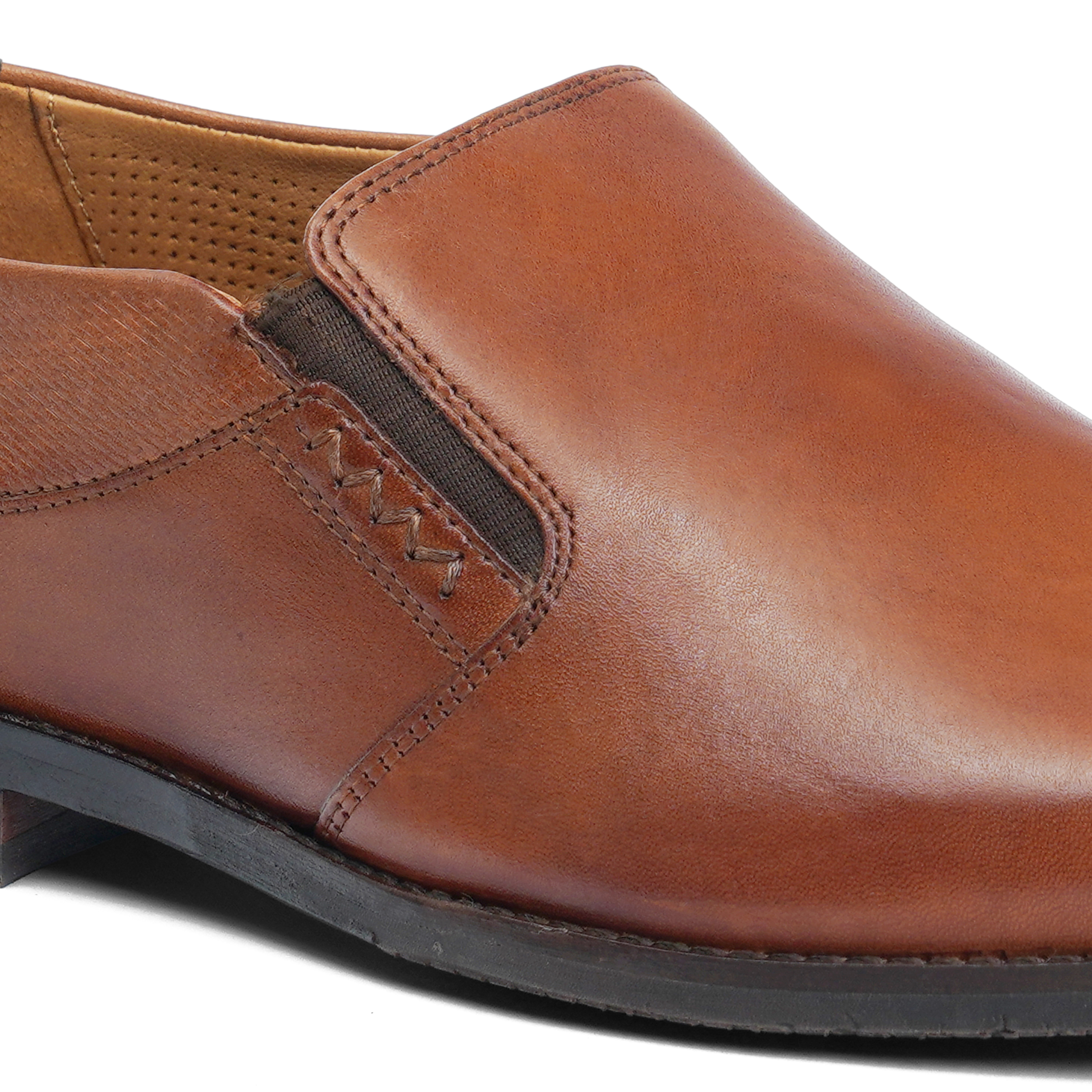 Tan Formal Slip-ons