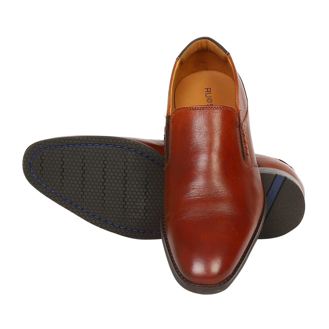 Tan Formal Slip-ons