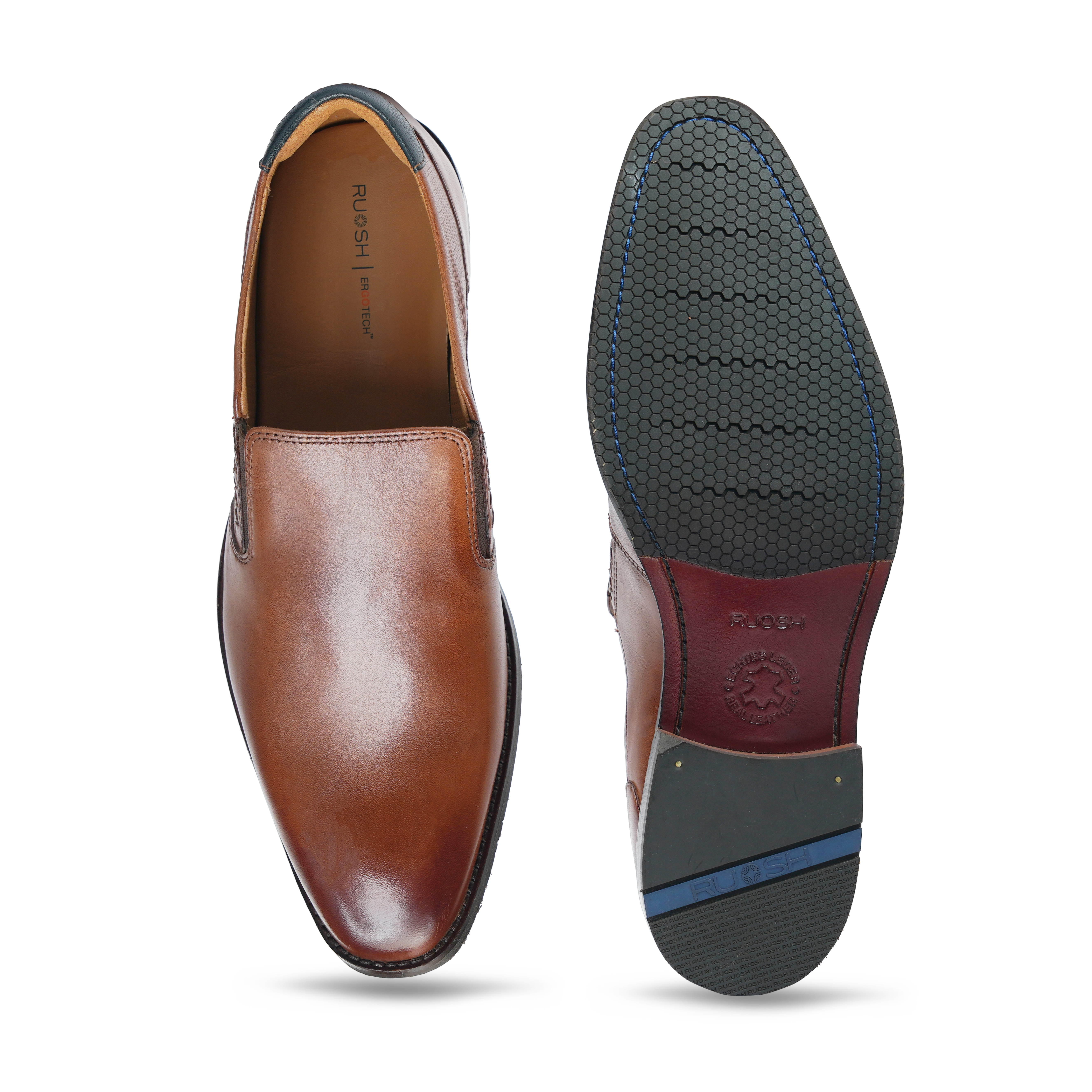 Tan Formal Slip-ons