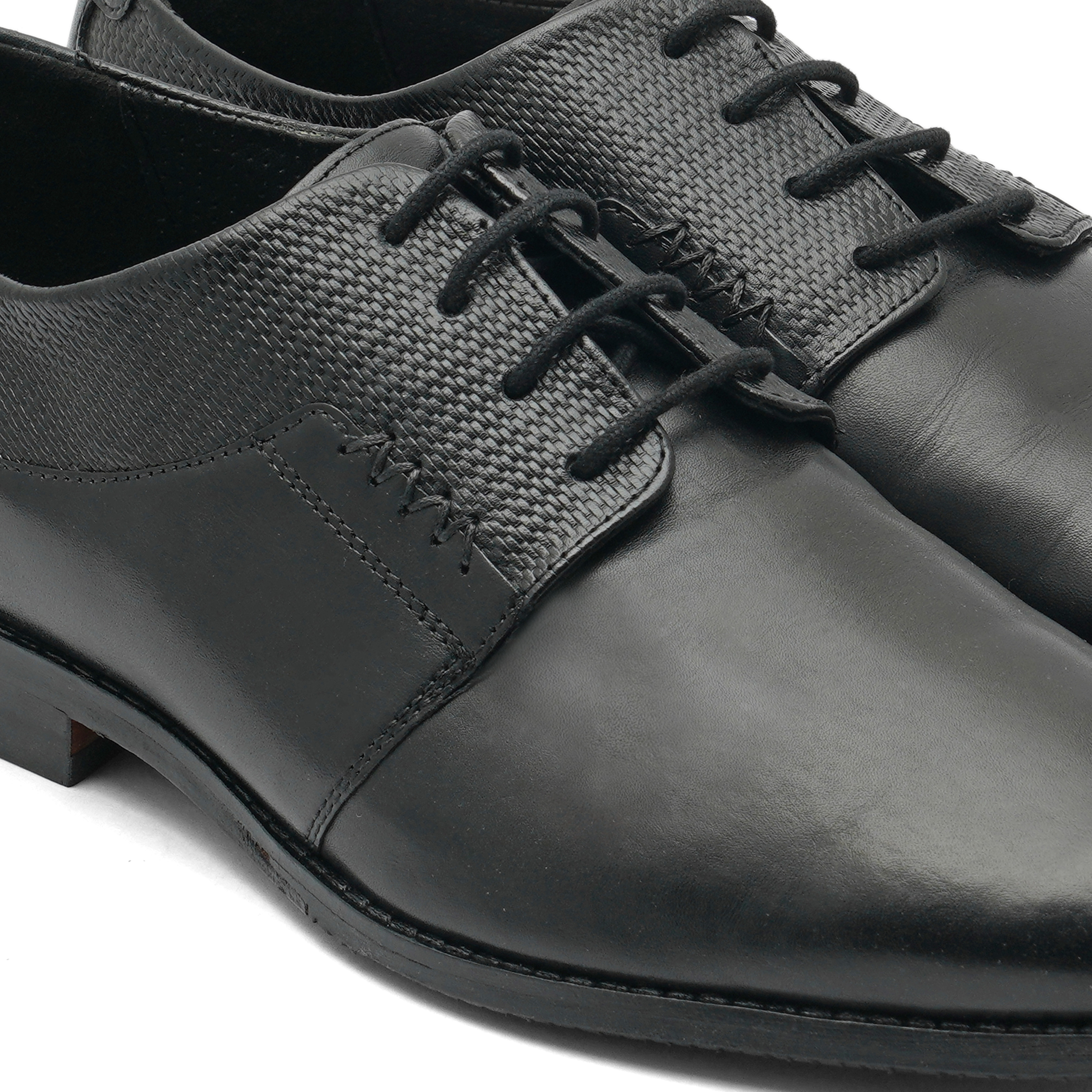 Ruosh | Black Derby Shoes 3