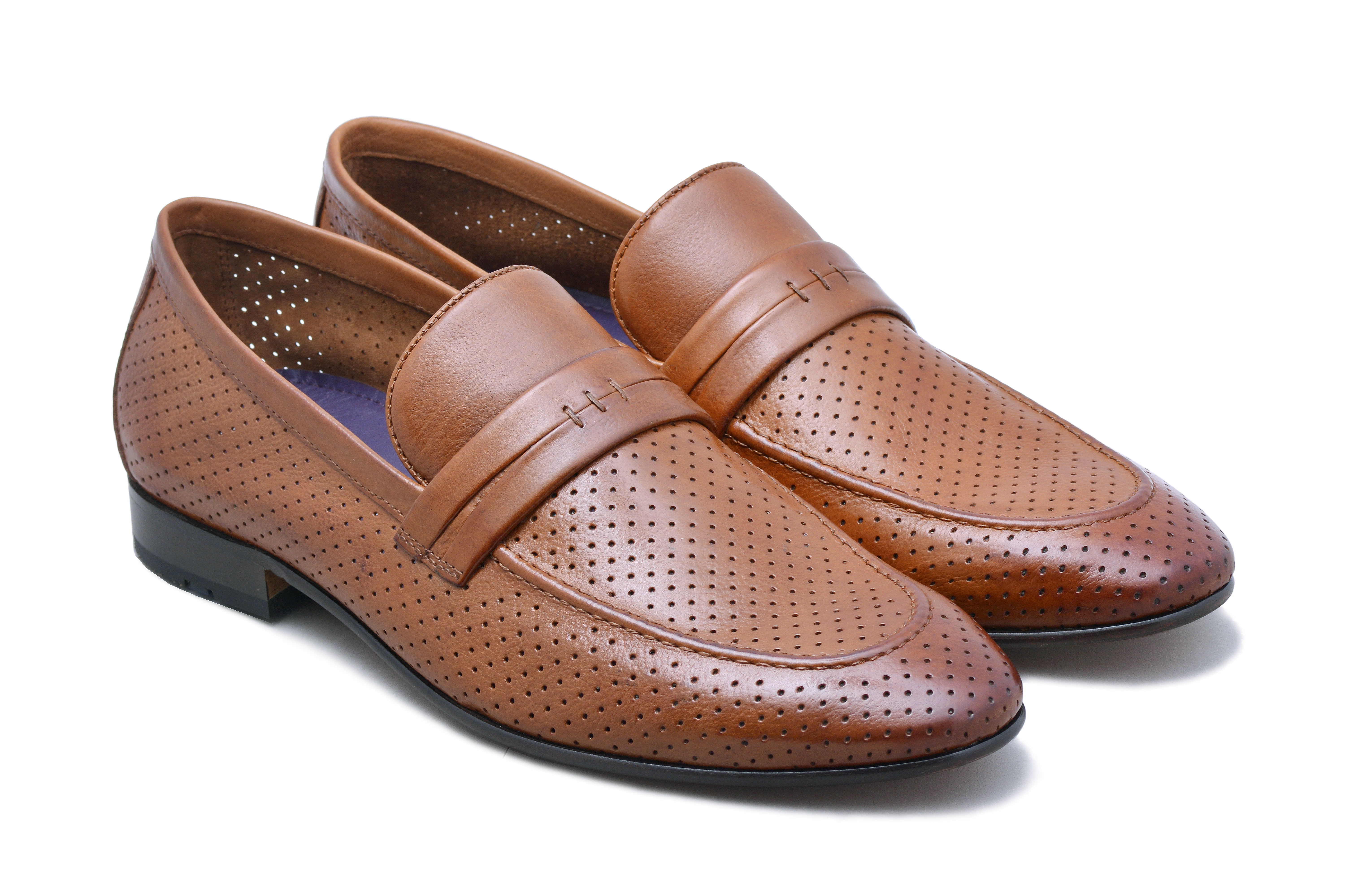 Tan Formal Slip-ons