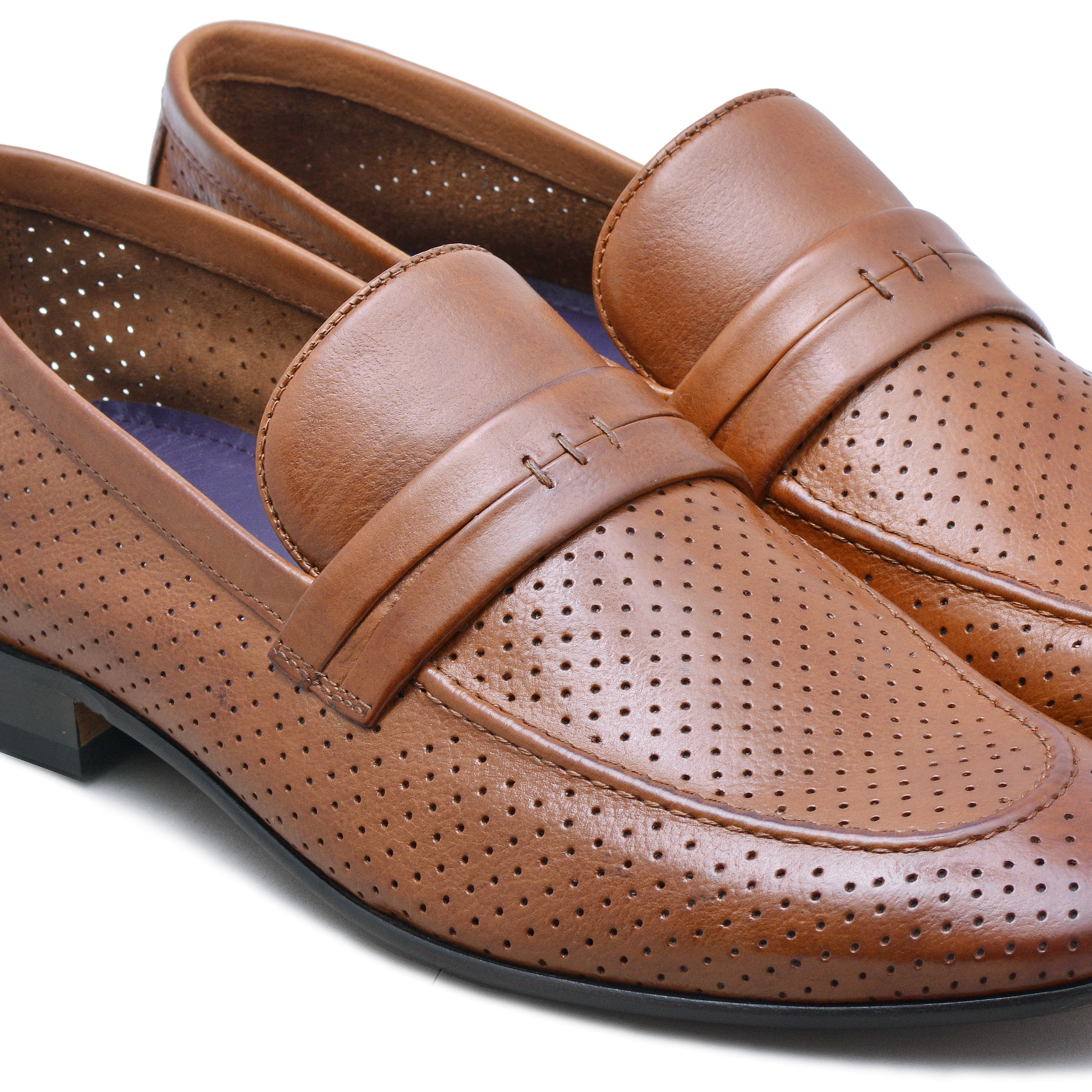 Tan Formal Slip-ons