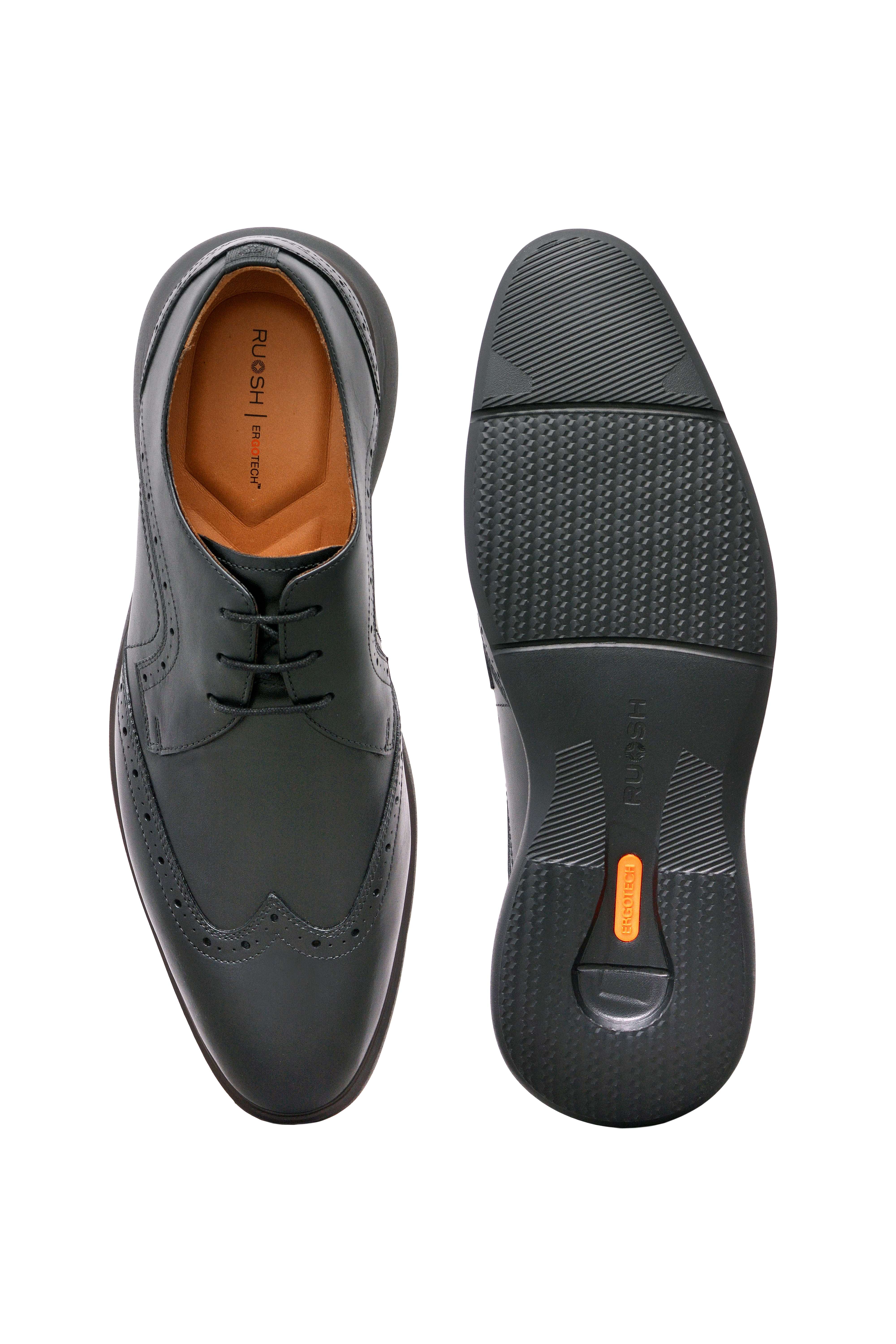 Ruosh | Black Derby Shoes 4