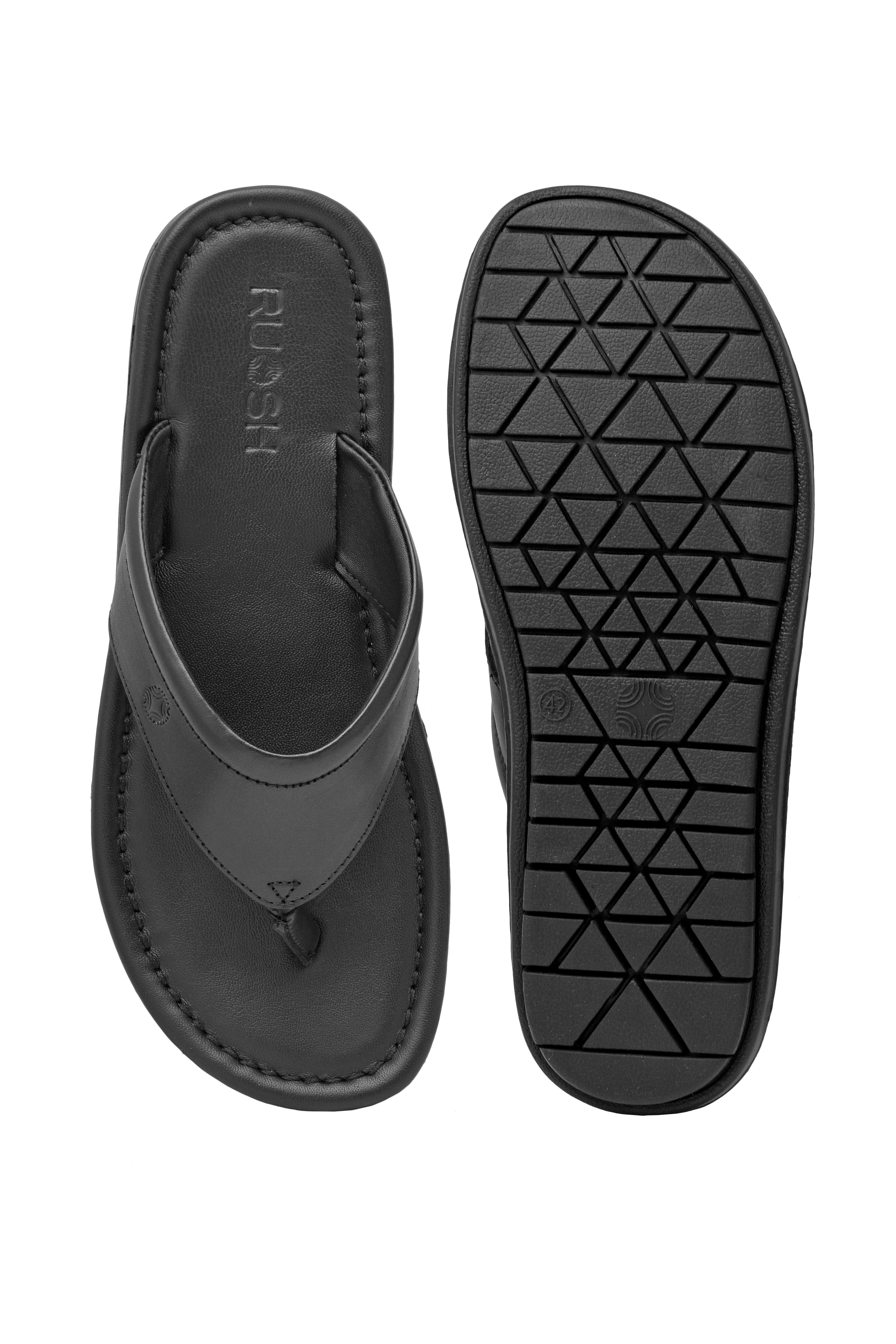Black Flip Flops
