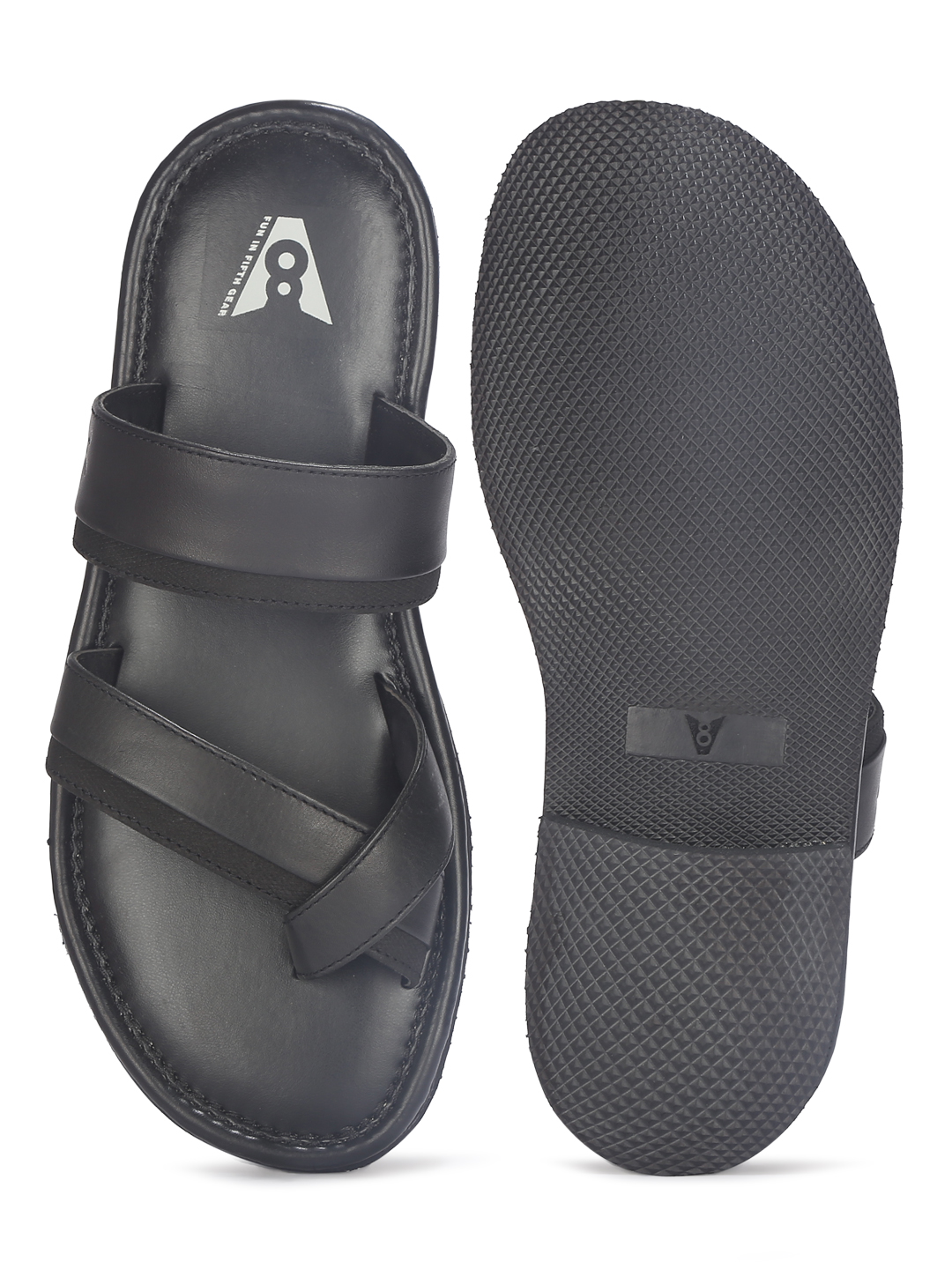 V8 Men Open Sandal-Black