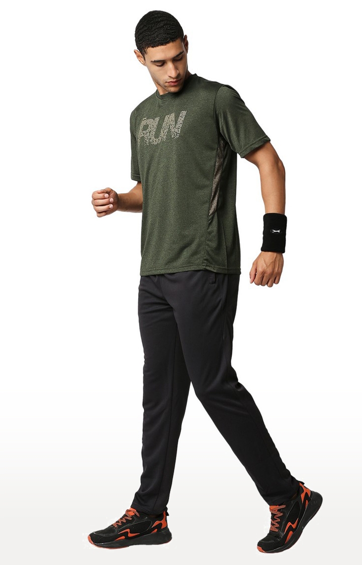 BLACK PANTHER | Men's Green Polyester T-Shirts 1