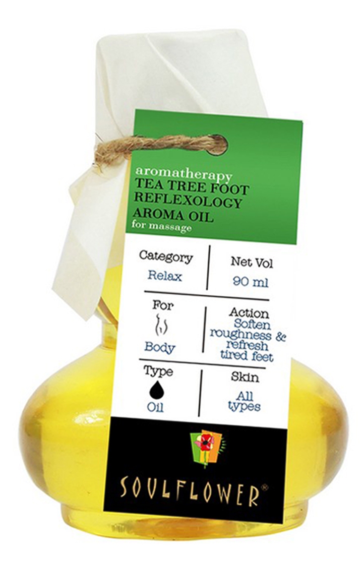 Soulflower | Tea Tree Foot Reflexology Aroma Massage Oil - 90ML 0