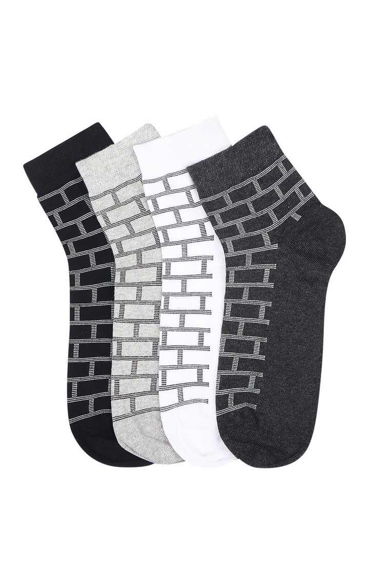 Multicoloured Checked Socks