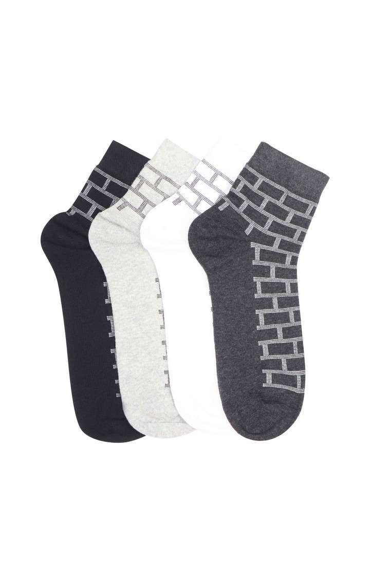 Multicoloured Checked Socks