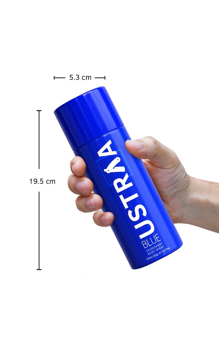 Ustraa | Ustraa Blue Deodorant Body Spray 150 ml 7