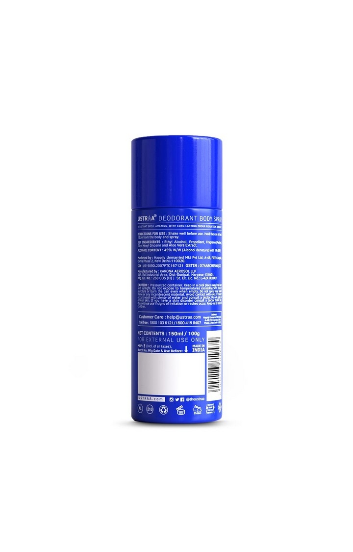Ustraa | Ustraa Blue Deodorant Body Spray 150 ml 6