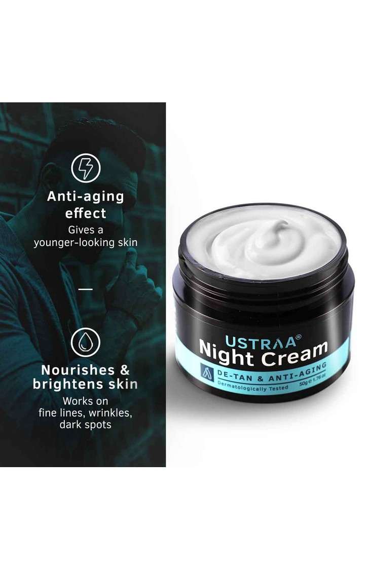 Ustraa | Ustraa Night Cream - De-Tan & Anti-Aging 50g 1