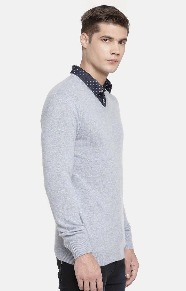 Men's Grey Melange Sweaters