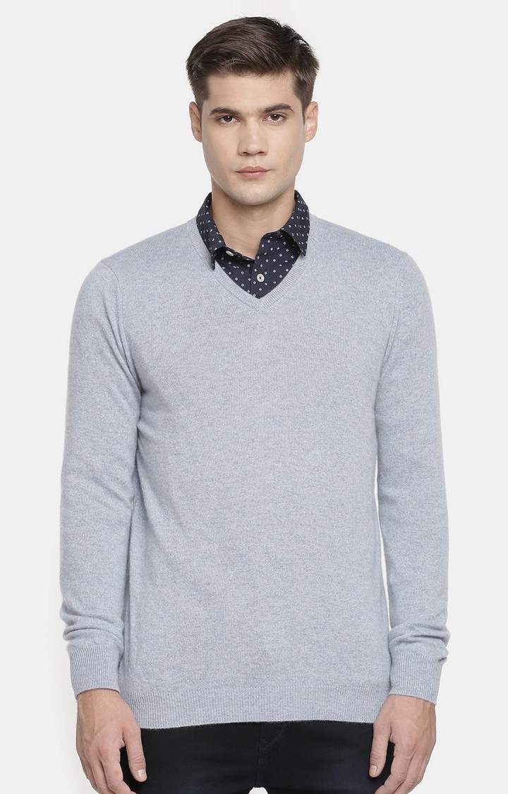 Men's Grey Melange Sweaters