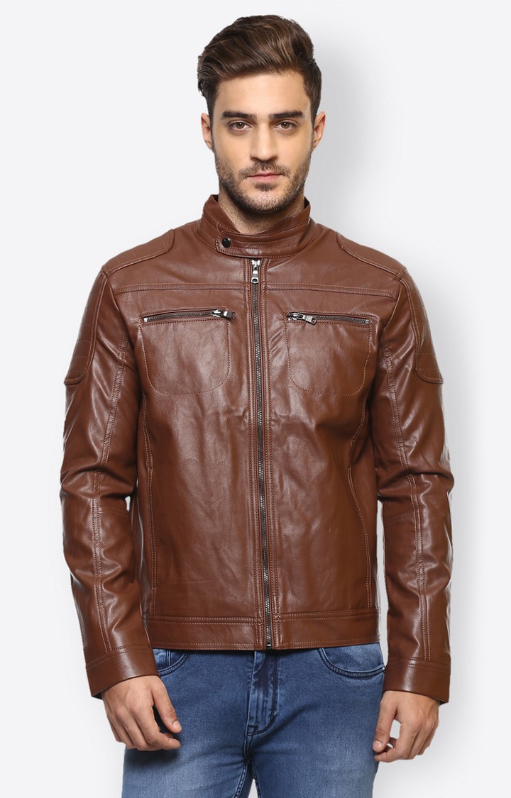 Buy Celio Men's Faux Leather Jacket (3596654129916_Cuoneaw15_Small_Petrol)  at Amazon.in