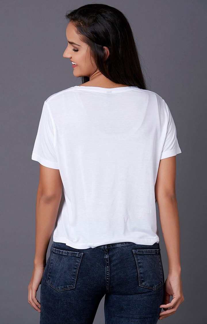MARCA DISATI | White Embroidered T-Shirts 2