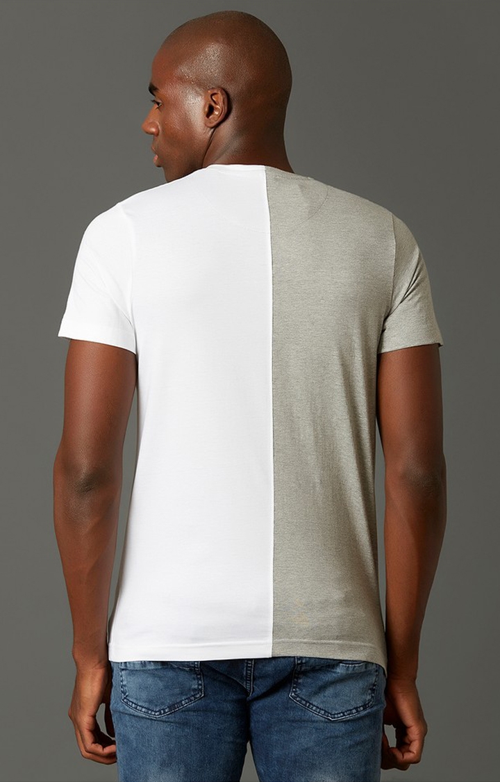 MARCA DISATI | Grey Colourblocked T-Shirts 2