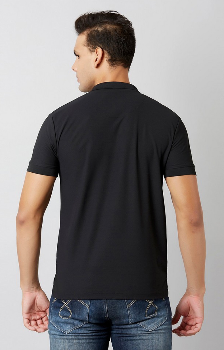 MARCA DISATI | Black Solid T-Shirts 3