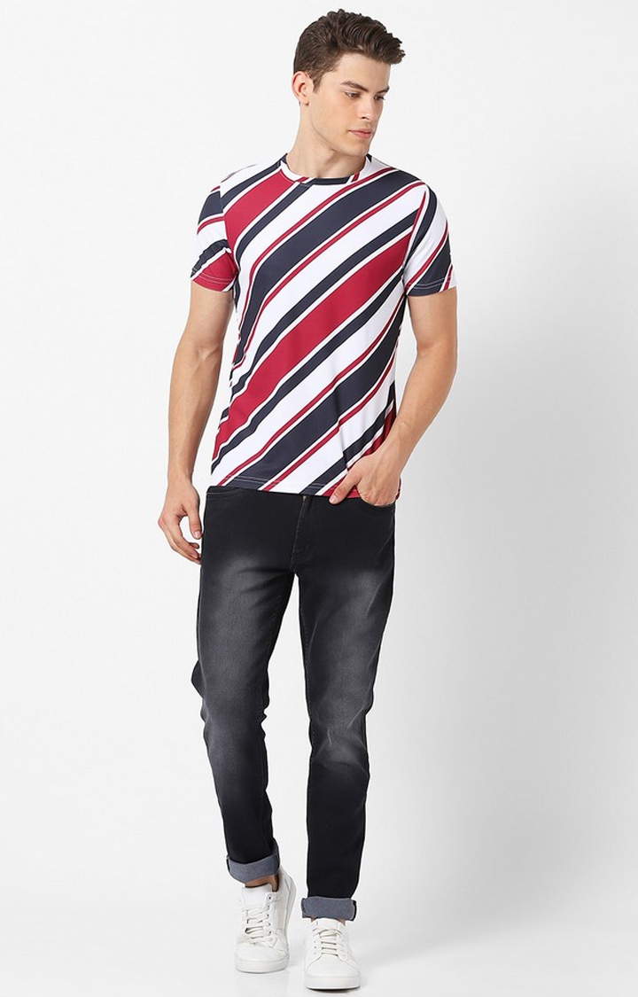 MARCA DISATI | Black Striped T-Shirts 1