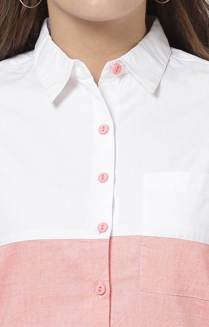 MARCA DISATI | Pink Colourblock Shirt Dress 3