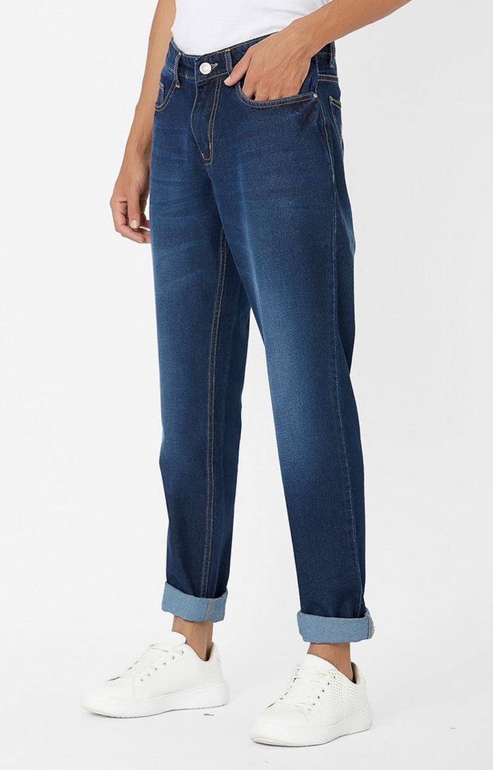 Dark Whiskered Wash Skinny Jeans