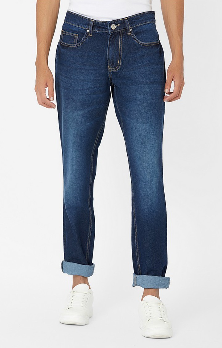 Dark Whiskered Wash Skinny Jeans