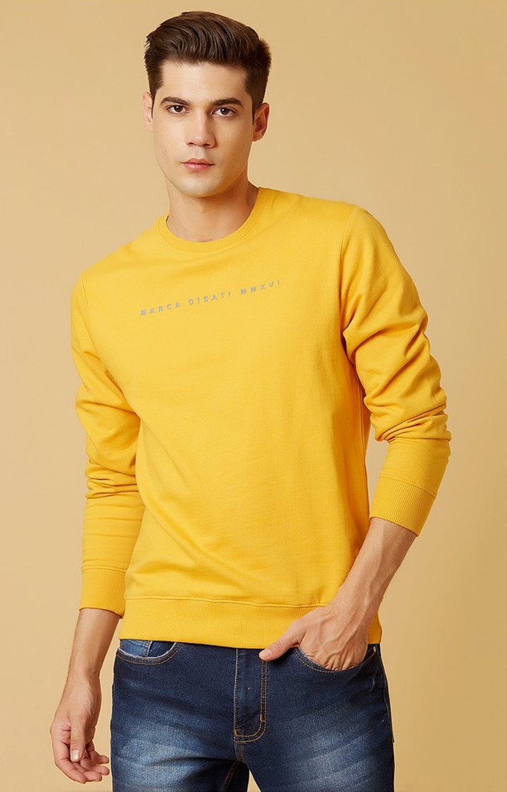 MARCA DISATI | Yellow Solid Sweatshirts 0