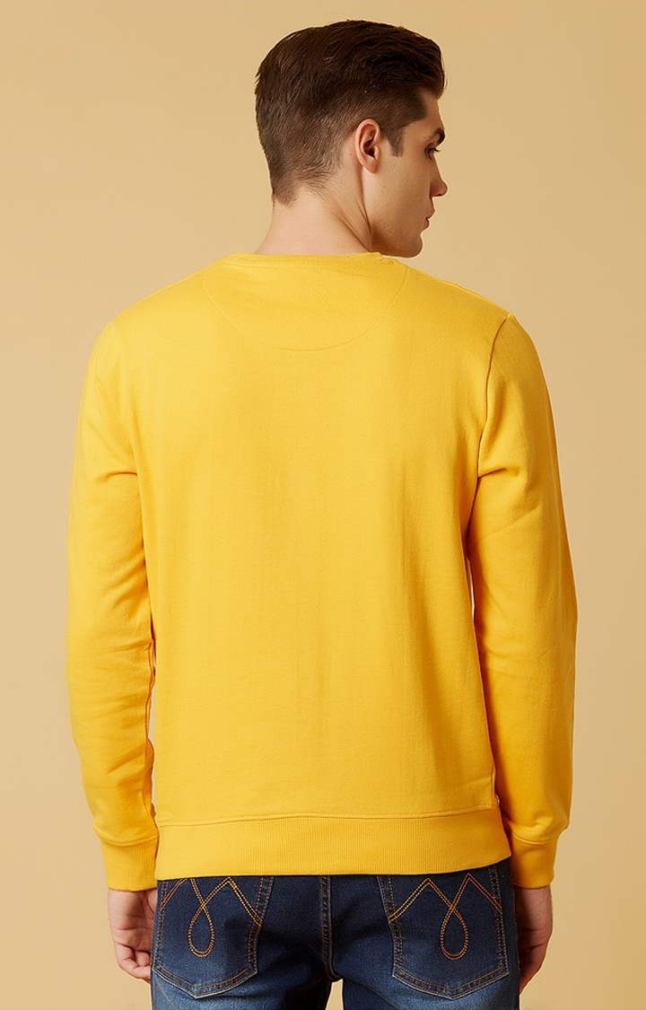 MARCA DISATI | Yellow Solid Sweatshirts 3