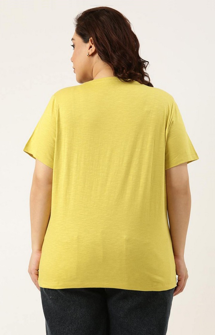Graphic Printed Tshirt for women Regular Length Round Neck Bio Wash Knitted Cotton Melange Fabric