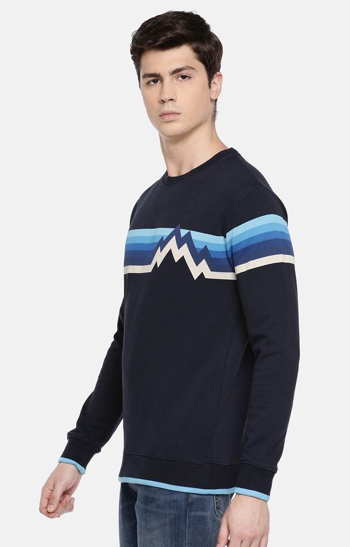 celio | Men's Blue Striped Sweatshirts 2
