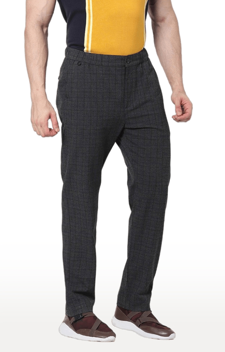 Kenzo Blue check pattern trousers Collaboration Mem
