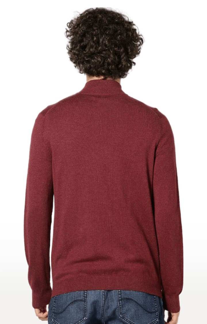 Men's Red Melange Sweatshirts