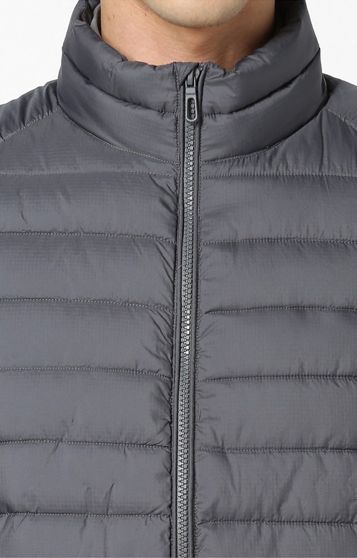 Men's Grey Solid Gilet