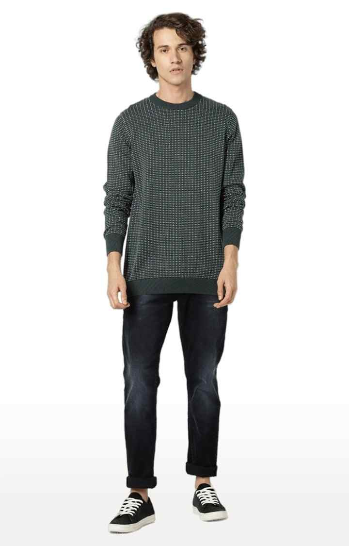 Men's Green Printed Sweatshirts