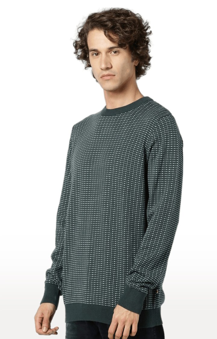 Men's Green Printed Sweatshirts