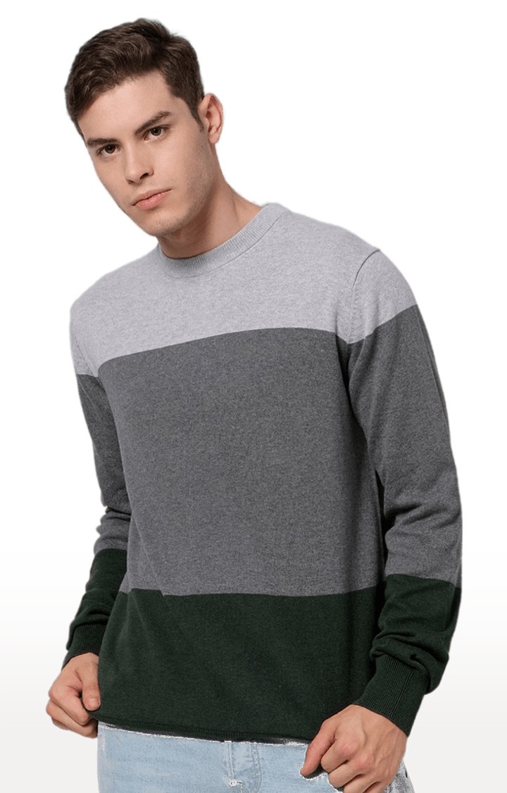 celio | Men's Multi Colourblock Sweaters