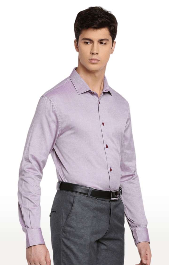 Men's Purple Solid Formal Shirts