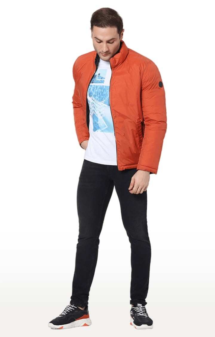 Men's Black Solid Bomber Jackets