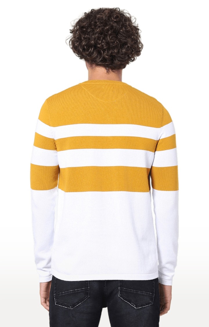 Men's Yellow Striped Sweaters