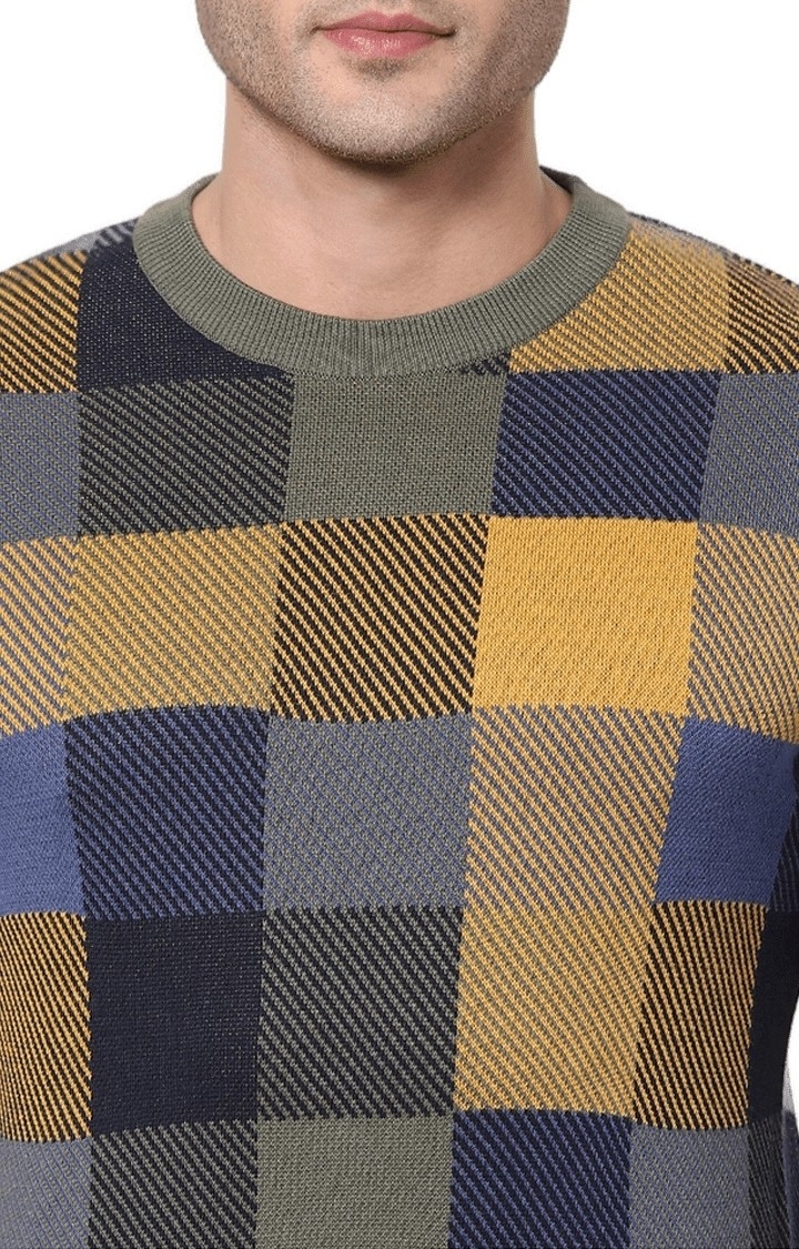 Men's Multi Checked Sweaters